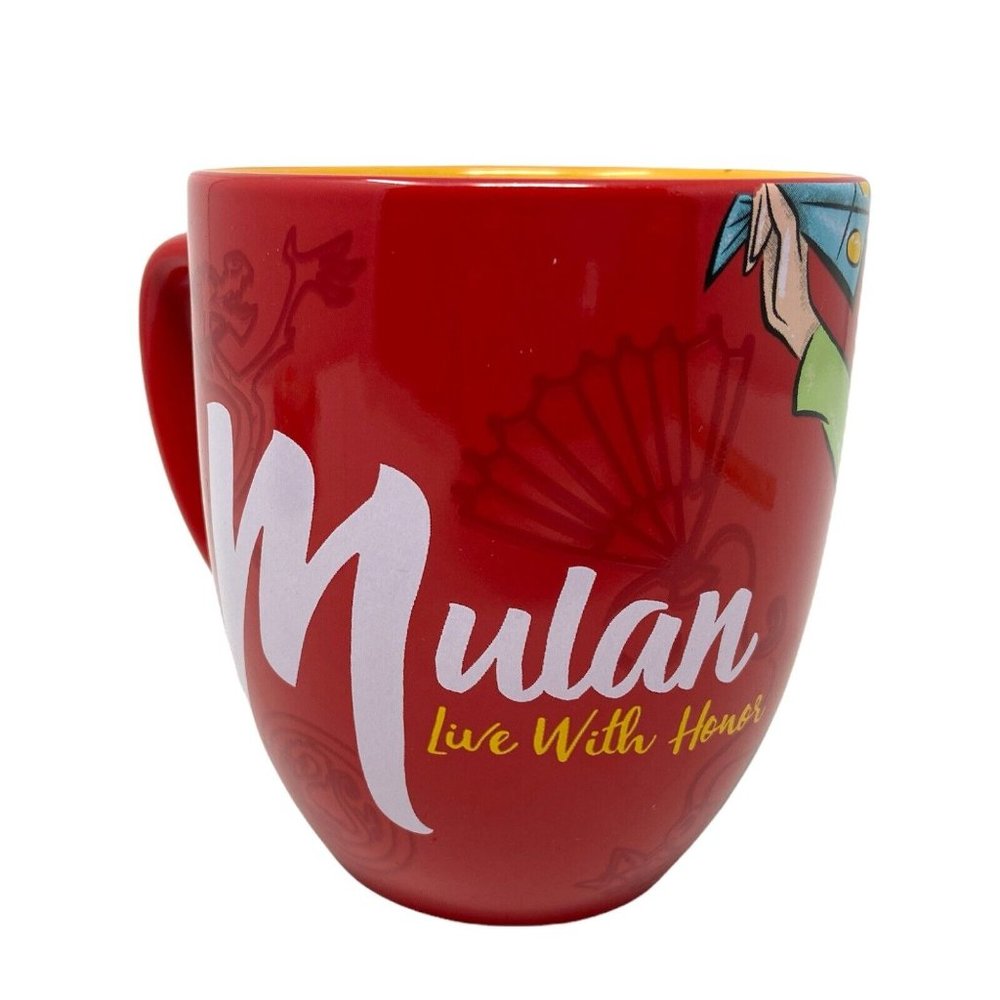Disney Parks Princess Mulan Portrait Live with Honor Ceramic Coffee Mug EUC - Picture 2 of 6